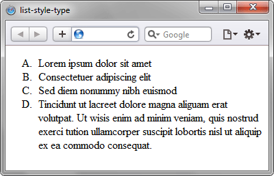 list-style-type