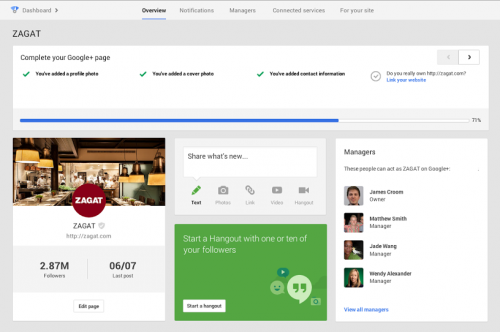 Google+ внедрил в работу новую панель управления - «Интернет»