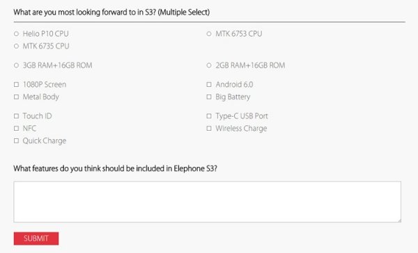 Характеристики нового смартфона Elephone определят народным голосованием - «Новости сети»