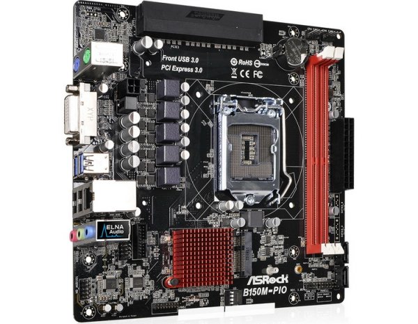 Платы ASRock H150M-PIO и H110M-PIO имеют горизонтальные слоты PCI Express - «Новости сети»