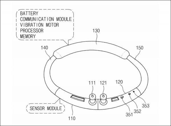 Samsung патентует трансформируемую гарнитуру-ожерелье - «Новости сети»