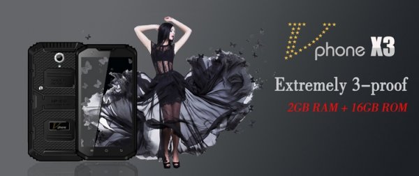 V-Phone X3: «внедорожный» смартфон с аккумулятором на 4500 мА·ч - «Новости сети»