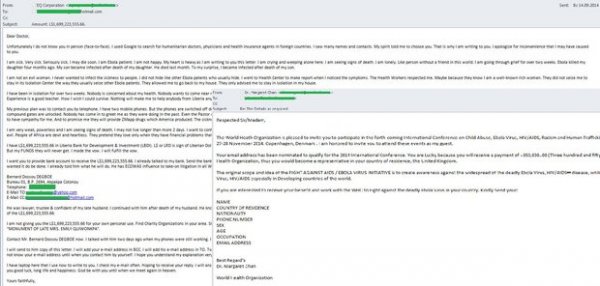 Вирус Эбола стал распространяться через спам - «Интернет и связь»