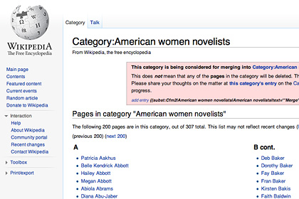 "Википедию" обвинили в сексизме за деление американских писателей по полу - «Интернет и связь»