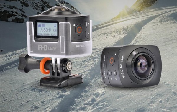 Amkov AMK100S: экшен-камера с углом поля зрения 360 градусов - «Новости сети»