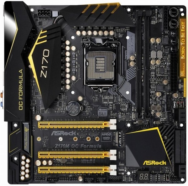 Оверклокерская плата ASRock Z170M OC Formula имеет форм-фактор Micro-ATX - «Новости сети»