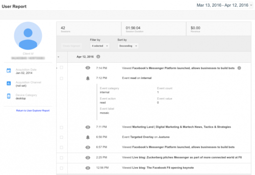 В Google Analytics появится новый отчет «User Explorer» - «Интернет»