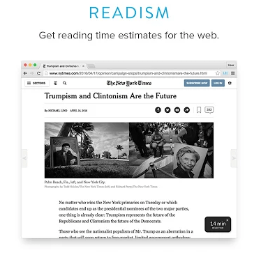 Readism – расширение для Chrome, определяющее время прочтения статей - «Windows»
