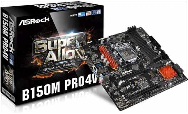 ASRock B150M Pro4V: материнская плата начального уровня для процессоров Skylake - «Новости сети»