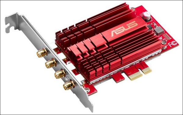 ASUS PCE-AC88: флагманский беспроводной адаптер в виде карты PCI Express - «Новости сети»