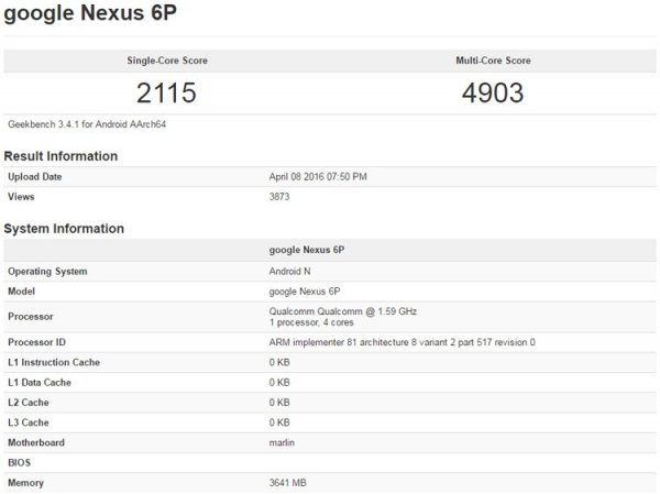 Google Nexus 6P замечен в версии с процессором Snapdragon 820 - «Новости сети»