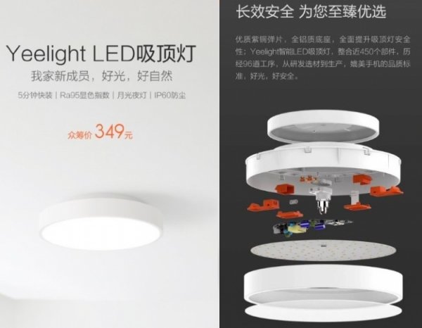 Потолочная лампа Xiaomi Yeelight: да будет свет в вашей комнате - «Новости сети»