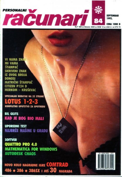 Картинка дня: девушки на обложках югославского компьютерного журнала - «Интернет и связь»