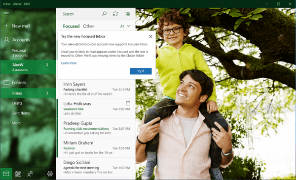 Функция Focused Inbox в Windows 10 скоро получит поддержку Gmail - «Windows» Функция Focused Inbox в Windows 10 скоро получит поддержку Gmail - «Windows»