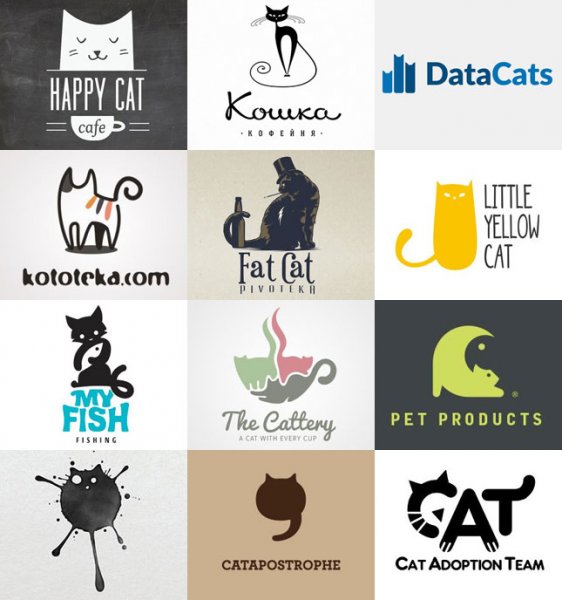 Логотипы с котами и кошками для вдохновения - «Веб-дизайн»