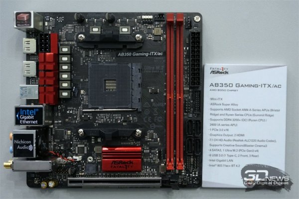 ASRock X370 Gaming ITX/ac: Ryzen-совместимая плата для любителей компактности - «Новости сети»