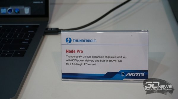 Computex 2017: внешние Thunderbolt-устройства в экспозиции Akitio - «Новости сети»