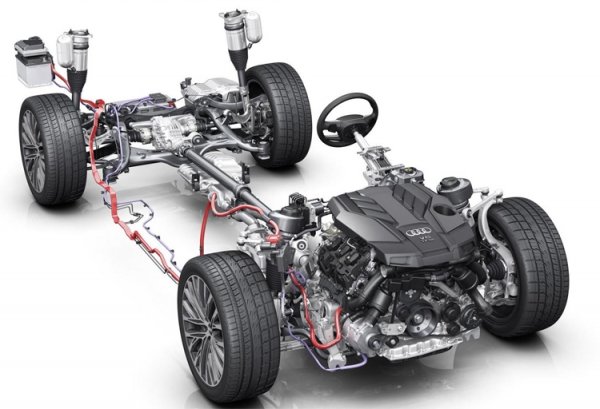 Электроустановка седана Audi A8 откроет новые возможности - «Новости сети»