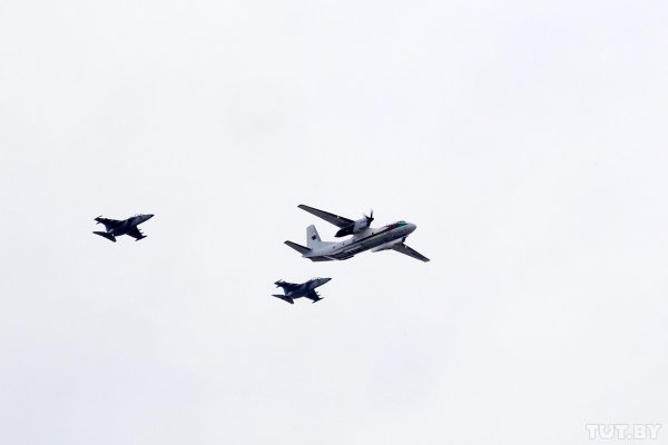 Фотофакт. Над Минском прошла репетиция воздушного парада | - «Интернет и связь»