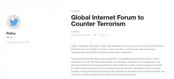 Microsoft и другие технологические гиганты объединяются для борьбы с терроризмом в рамках Глобального интернет-форума - «Windows» Microsoft и другие технологические гиганты объединяются для борьбы с терроризмом в рамках Глобального интернет-форума - «Windows»