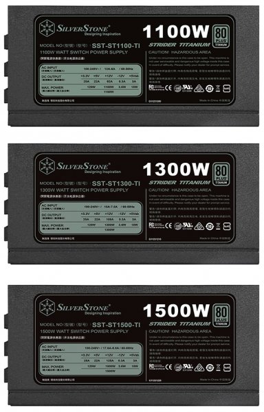 Мощность новых блоков питания серии SilverStone Strider Titanium превышает 1 кВт - «Новости сети»