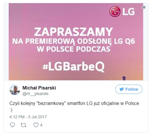 LG Q6 будет вторым смартфоном компании с экраном 18:9 - «Новости сети» LG Q6 будет вторым смартфоном компании с экраном 18:9 - «Новости сети»