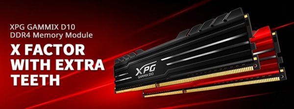 Модули памяти ADATA XPG Gammix D10 DDR4 доступны в красном и чёрном вариантах исполнения - «Новости сети»