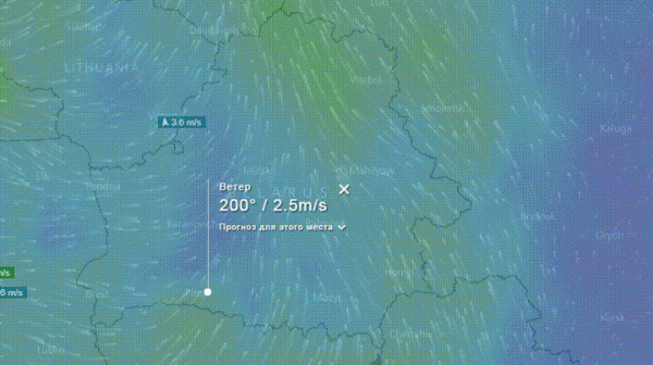 Карта молний онлайн в реальном времени беларусь