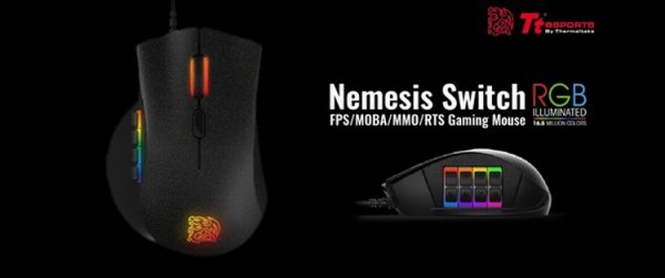 Мышь Tt eSports Nemesis Switch разработана для поклонников игр MMO и MOBA - «Новости сети»