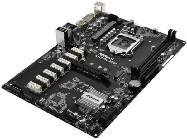 Плата ASRock H110 Pro BTC+ для добычи криптовалют наделена 12 слотами PCIe 2.0 x1 - «Новости сети»