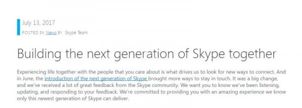 Разработчики Skype заявили что прислушаются к мнению людей - «Windows»