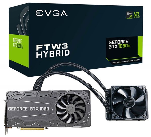 Видеокарта EVGA GeForce GTX 1080 Ti FTW3 Hybrid имеет два охладителя - «Новости сети»