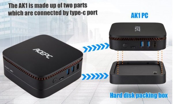 ACEPC AK1: неттоп с процессором Intel Apollo Lake и Windows 10 - «Новости сети»