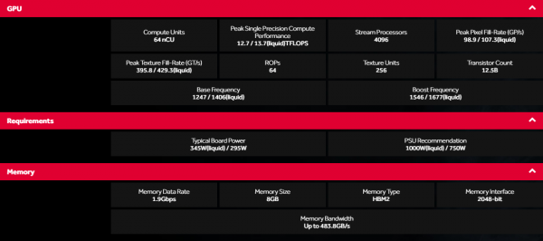 Для Radeon RX Vega 64 Liquid рекомендован киловаттный блок питания - «Новости сети»