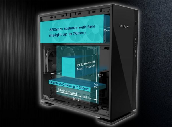 Корпус In Win 305 предстал в двух вариантах внешней отделки - «Новости сети»