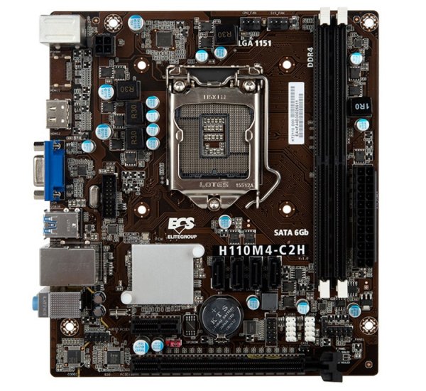 Плата ECS H110M4-C2H рассчитана на компактные компьютеры - «Новости сети»