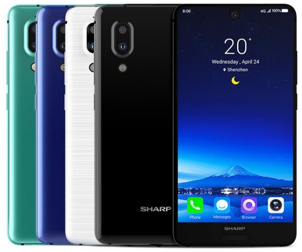 Sharp Aquos S2: смартфон с безрамочным дисплеем и самым узким сканером отпечатков пальцев - «Новости сети»