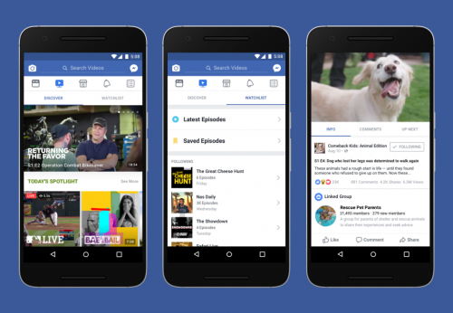 У Facebook появилась собственная видео платформа - «Интернет» У Facebook появилась собственная видео платформа - «Интернет»