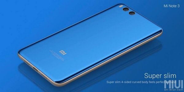 Анонс Xiaomi Mi Note 3: почти как Mi 6, но крупнее - «Новости сети»