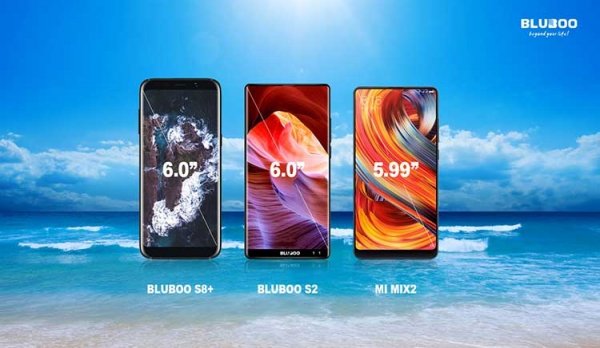 Bluboo готовит два новых безрамочных смартфона: Bluboo S8+ и S2 - «Новости сети»