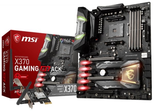 MSI вывела на рынок геймерскую плату X370 Gaming M7 ACK - «Новости сети»