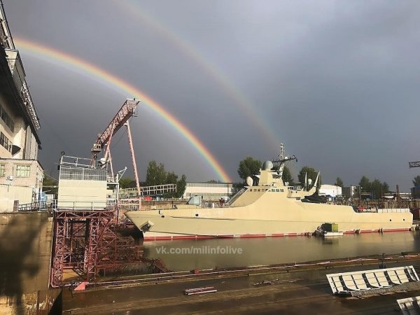 Российский патрульный корабль "Василий Быков" спущен на воду  - «Интернет и связь»