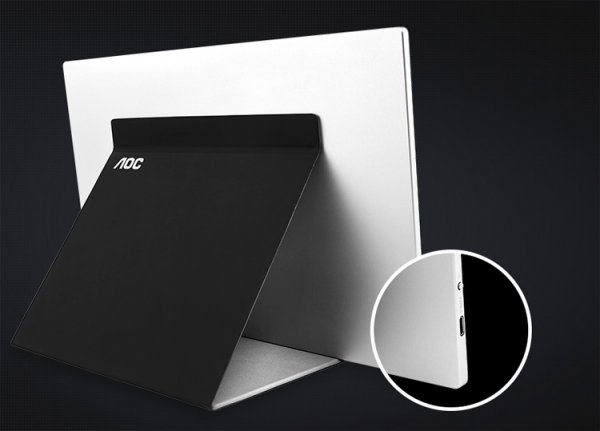 AOC оценила 15,6" портативный монитор с интерфейсом USB Type-C в $200 - «Новости сети»
