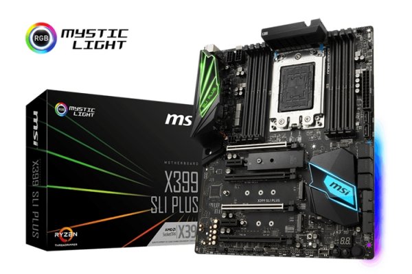 Плата с подсветкой MSI X399 SLI Plus рассчитана на чипы AMD Ryzen Threadripper - «Новости сети»