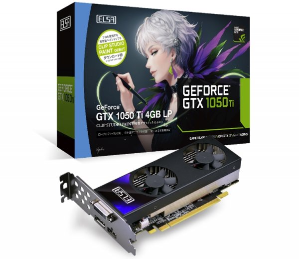 Ускоритель ELSA GeForce GTX 1050 Ti 4GB LP подходит для медиацентров - «Новости сети»