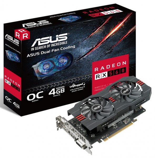ASUS расширила свой ассортимент видеокарт Radeon RX 560 - «Новости сети»