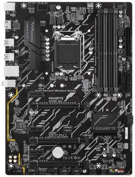 Gigabyte Z370P D3: ATX-плата для Coffee Lake-S налегке - «Новости сети»