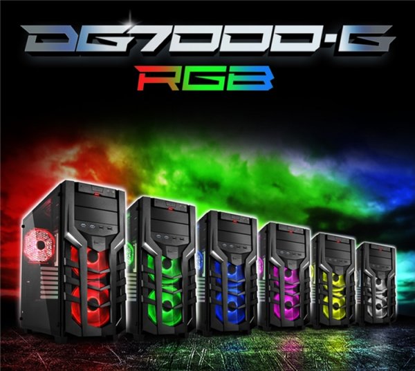 Корпус Sharkoon DG7000-G RGB снабжён вентиляторами с многоцветной подсветкой - «Новости сети»