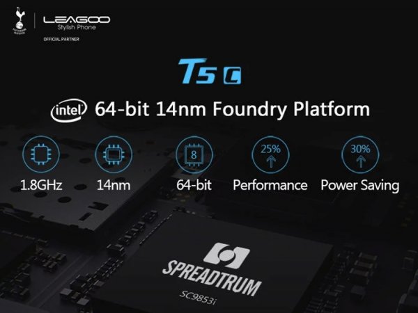 Leagoo T5c станет первым смартфоном с чипом Spreadtrum на архитектуре Intel Airmont - «Новости сети»