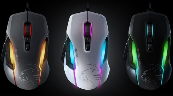 Мышь Roccat Kone AIMO наделена подсветкой и сенсором Owl-Eye - «Новости сети»